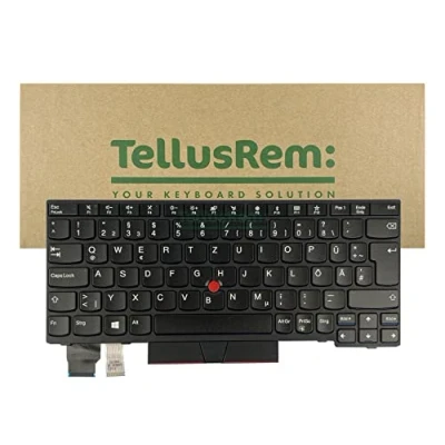 Abbildung von TellusRem ersatztastatur Deutsche Nicht Hintergrundbeleuchtung für Lenovo Thinkpad X280 X390 X395