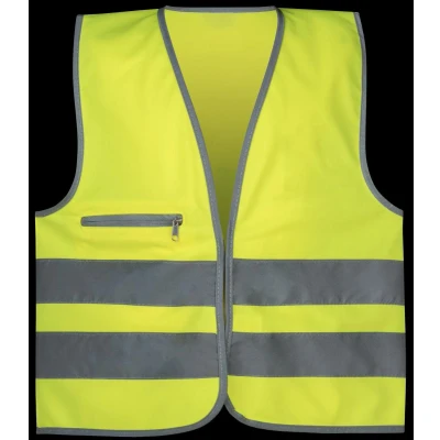 Abbildung von Safety Maker 44570 Kinder Sicherheitsweste, Warnweste, Reflektorweste, refkletierend für 3 6 Jahre, gelb