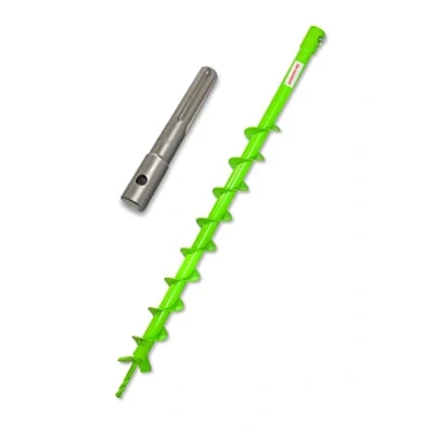 Abbildung von WERHE Erdbohrer mit SDS Max Aufnahme 60mm robuste Bohrspitze Pfahlbohrer Bohrer