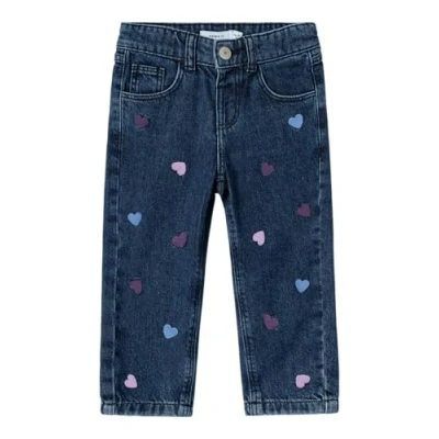 Abbildung von Name it Nmfbella MOM Jeans Relaxed Fit für Kinder, Größe: 98, Dark blue denim