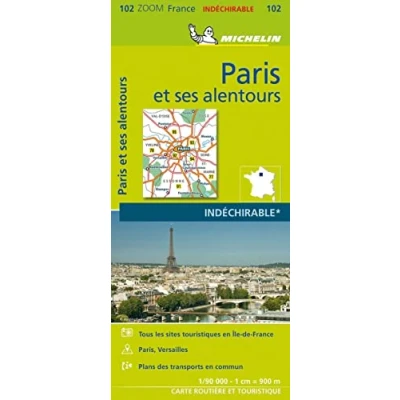 Abbildung von Michelin Paris und Umgebung 2021: Straßen Tourismuskarte (MICHELIN Zoomkarten)
