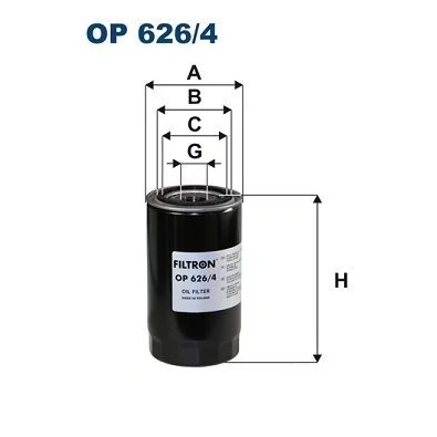 Abbildung von FILTRON OP 626/4 Ölfilter 1 12 UNF Anschraubfilter