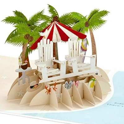Abbildung von Hallmark Pop Up Glückwunschkarte zum Jahrestag (Strand)
