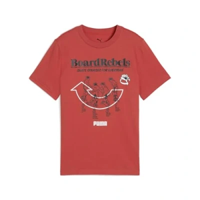 Abbildung von PUMA Jungen MID90S Graphic Tee I B T Shirts, Red Fire, 176