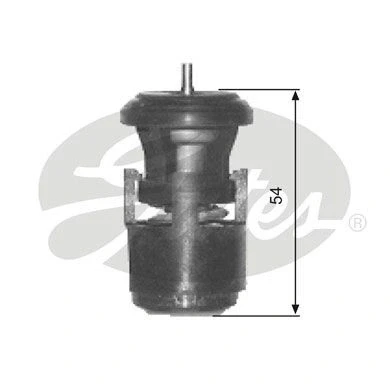 Abbildung von GATES TH14787G1 Kühlwasserthermostat 87 mit Dichtungen VOLKSWAGEN: GOLF 4, 5, 6, SKODA: Octavia 2 Combi, Fabia I Hatchback, 1 Praktik