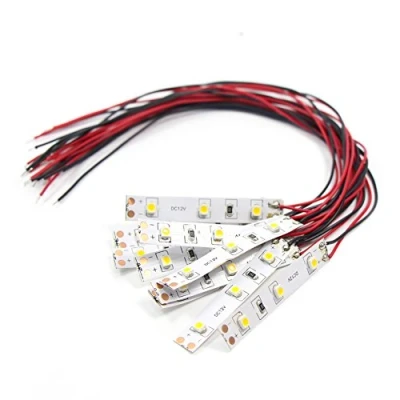 Abbildung von Evemodel NEU 10 STK. 3 LED Hausbeleuchtung 5cm warmweiss mit Kabel 20cm 12 18 V DD01WM 10N EU