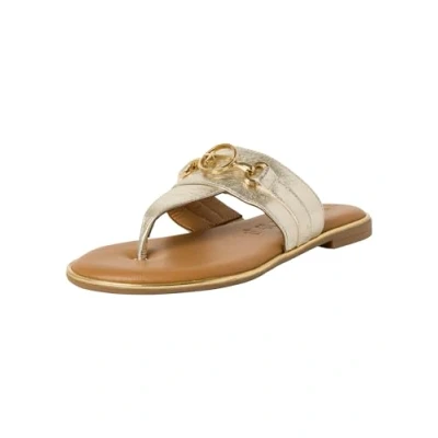 Abbildung von Tamaris Zehentrenner, Damen, Größe: 36, Light gold Schuhe