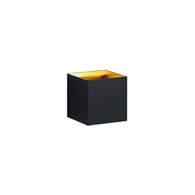 Abbildung von Trio Leuchten LED Wandleuchte 223310132 Louis, Metall schwarz matt/innen goldfarbig, 4.3 Watt
