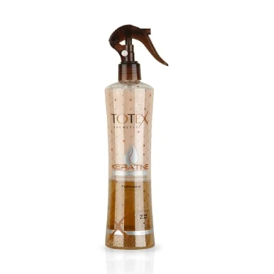 Abbildung von Totex KERATIN 2 Phase Haar Conditioner Spray 400ml I Haarspülungsspray Feuchtigkeitsspray für beschädigtes &amp; strapaziertes Anti Frizz Detan