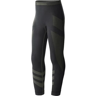 Abbildung von Ladeheid Thermounterwäsche Kinder Funktionsunterwäsche Thermoaktive Lange Unterhose Skiunterwäsche LAGI008 (Schwarz/Khaki, 146 152)