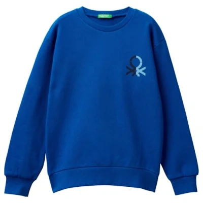 Abbildung von United Colors of Benetton Kinder und Jugendliche Trikot G/C M/L 3J68C10JM Kapuzenpullover, blau, 120 cm