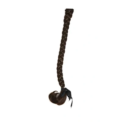Abbildung von WIG ME UP SA101 8 Geflochtener Zopf Flechtzopf mit Clip lang 50cm Braun Aschbraun