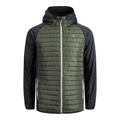 Abbildung von JACK &amp; JONES Herren JJEMULTI QUILTED JACKET, Forest Night/w. Black, XL