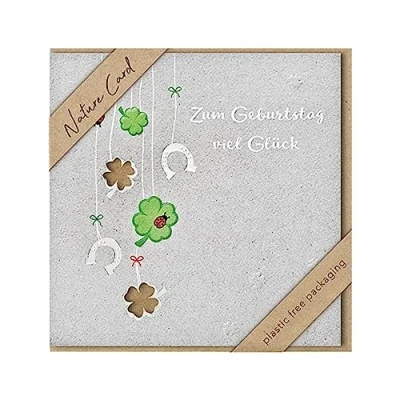 Abbildung von bsb Karte zum Geburtstag Nature Card Nachhaltige Karten Geburtstagskarten mit Umschlag Geburtstagskarte Frauen &amp; Männer Glückwunschkarte 15,5 x cm