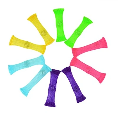 Abbildung von Aspiree FIDGET TOYS(Package of 10, 5 colors) Stress Relieve toy, Focus Enhance, Soothing Marble Fidgets for Children and Adults, h...