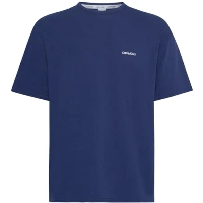 Abbildung von Calvin Klein Herren T Shirt Kurzarm Rundhalsausschnitt, Blau (Blue Shadow), M