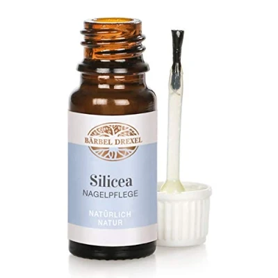 Abbildung von Nagelöl Silicea Nagelaufbauserum &amp; Nagelpflege (10ml) Schutz Stärkung Nagelhaut + Spendet Feuchtigkeit mit Kamillenöl, Brüchige Nägel Treatment Nail Repair Gel Nagelhärter BÄRBEL DREXEL®
