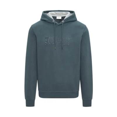Abbildung von s.Oliver LOGO Kapuzenpullover, Herren, Größe: Medium, Schiefergrau