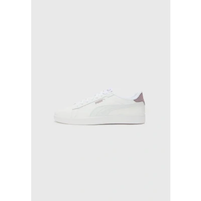 Abbildung von Puma Smash 3.0 Unisex Sneaker low white/silvercoloured/plum jam, Größe: 36, White/silver coloured/plum jam Leder und lederimitat