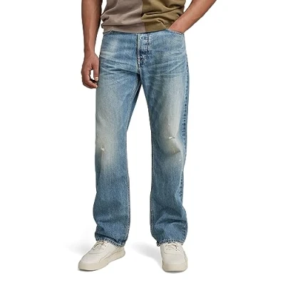 Abbildung von G Star Dakota Regular Jeans Straight Leg, Herren, Größe: 34x32, Antique faded niagara destroyed