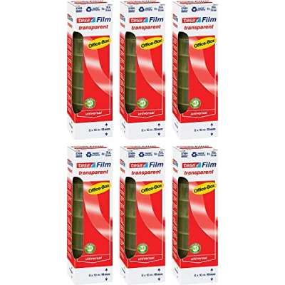 Abbildung von tesafilm transparent, Office Box mit 8 Rollen (10m:19mm 6 Boxen)
