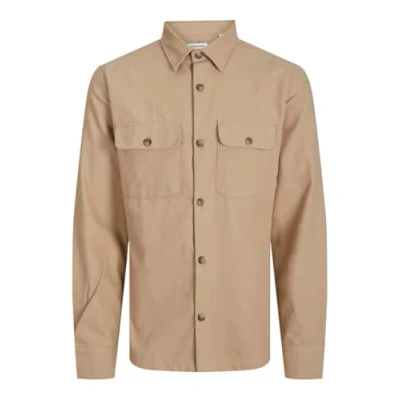 Abbildung von JACK &amp; JONES Herren Jjdarren Flannel Overshirt Ls Freizeithemd, Crockery, S