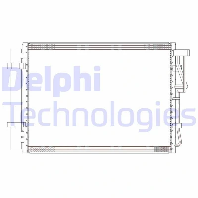 Abbildung von DELPHI CF20303 Klimakondensator mit Trockner 13 8 485 KIA: Venga