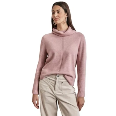 Abbildung von Street One Rollkragen Strickpullover, Damen, Größe: 40, Rosa