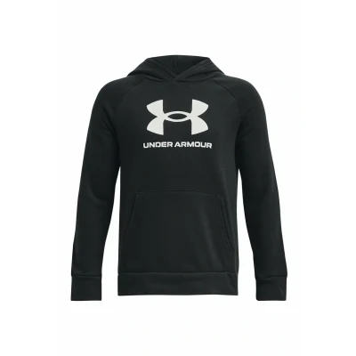 Abbildung von Under Armour Rival BIG LOGO Kapuzenpullover für Kinder, Größe: 128/134, Black