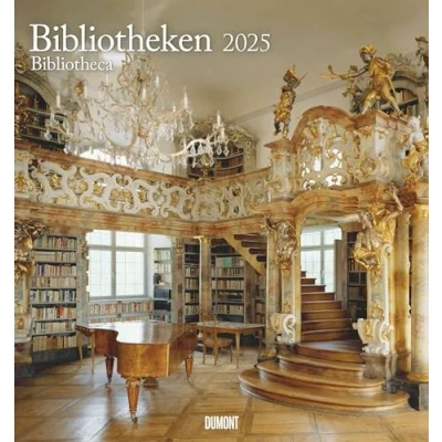 Abbildung von Bibliotheken 2025 Wand Kalender Foto 45x48 Bücher: Bibliotheca