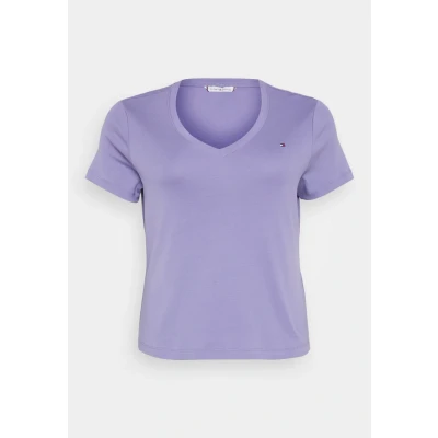 Abbildung von Tommy Hilfiger Curve SLIM CODY Tshirt basic, Damen, Größe: 54, Lavender ash