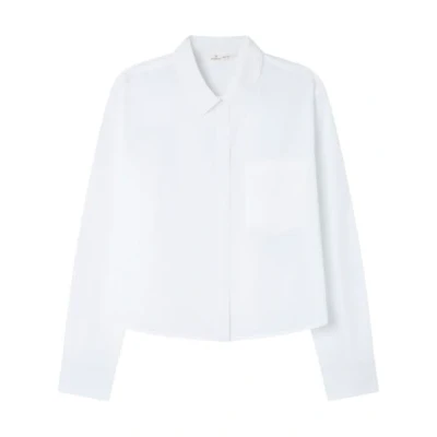 Abbildung von SPRINGFIELD Damen 3.g.m. Camisa Crop Popelin Hemd, weiß Standard, 38