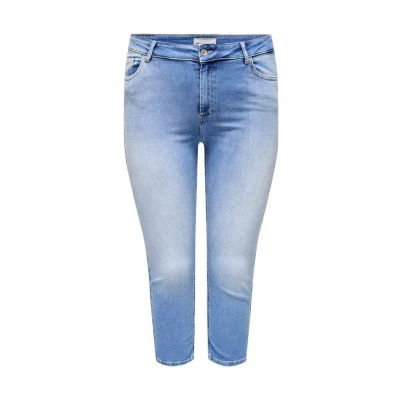 Abbildung von ONLY Carmakoma Carwilly REG Waist Capri NOOS Jeans Skinny Fit, Damen, Größe: 44, Light medium blue denim