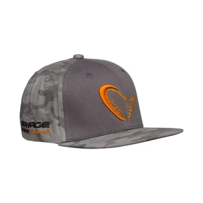 Abbildung von Savage Gear Flex Fit Camo Cap One Size Camo/Grey Angelkappe