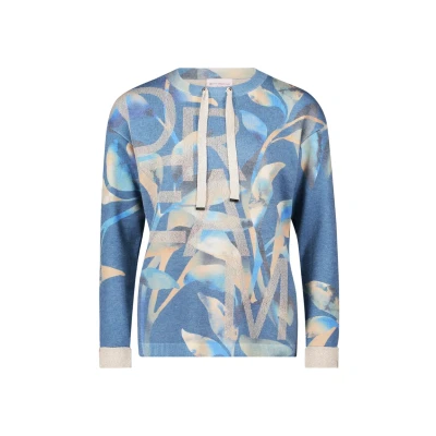 Abbildung von Betty Barclay Pullover MIT Print Strickpullover, Damen, Größe: 48, Blue camel