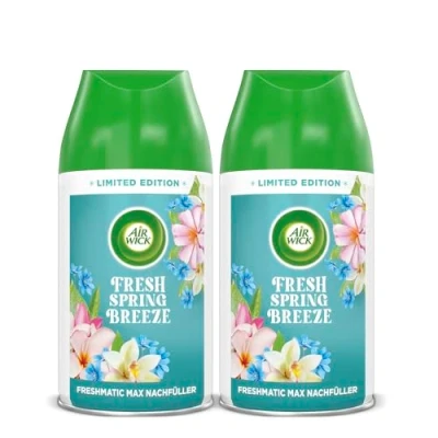 Abbildung von Air Wick Freshmatic Max Raumspray Nachfüller DUO für den Duft: Fresh Spring Breeze 2 x 250 ml