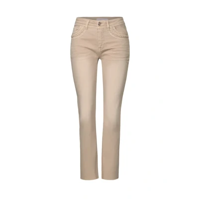 Abbildung von Street One Jeans Slim Fit, Damen, Größe: 31x28, Beige