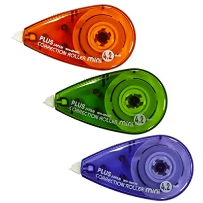 Abbildung von PLUS Korrekturmaus, Korrekturroller 6m x 4.2mm, 3er Pack, sofort überschreibbar