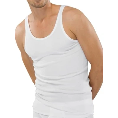 Abbildung von Schiesser Herren Ohne Arm Original Doppelripp Unterhemd, Weiß_005067, 4XL EU