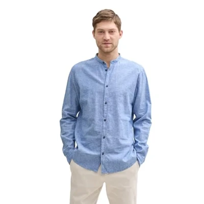 Abbildung von TOM Tailor Regular FIT Hemd, Herren, Größe: Large, Sapphire blue chambray
