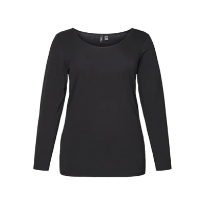 Abbildung von Vero Moda Curve Vmpaxi SOFT Uneck Langarmshirt, Damen, Größe: 46/48, Black
