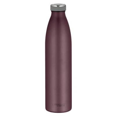 Abbildung von THERMOcafé by THERMOS TC BOTTLE burgundy mat 1,00l, Edelstahl Isolierflasche kohlensäurefest, 12h heiß 24h kalt, Auslaufsicher, für Schule, Unterwegs &amp; Büro