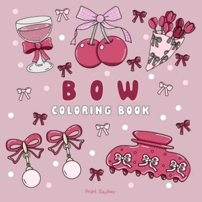 Abbildung von Bow: Bold and Easy Coloring Book with Simple Big Designs For Relaxation Stress Relief, Adults,Teens Kids
