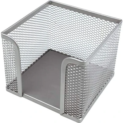 Abbildung von helit H2518400 Zettelbox „the cube network“, silber