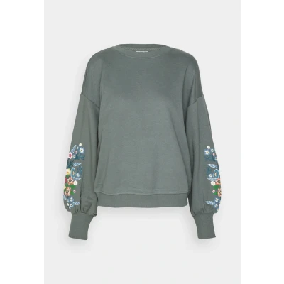 Abbildung von ONLY Onlbrooke O NECK Flower Sweatshirt, Damen, Größe: XXS, Balsam green