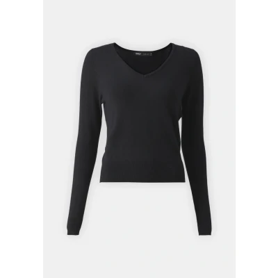 Abbildung von ONLY Onlvenice LIFE Vneck Strickpullover, Damen, Größe: XS, Black