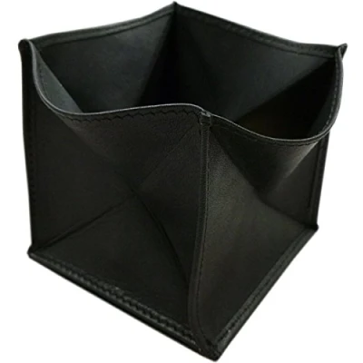 Abbildung von Kleine Echt Leder Marokkobörse/Geldbörse/Geldbeutel/Portemonnaie/Portmonaise/Geldtasche/Portmonee MJ Design Germany in Schwarz