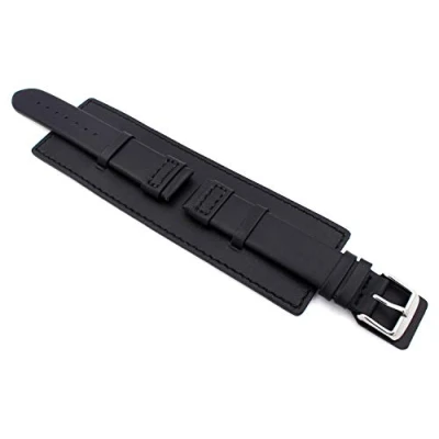 Abbildung von Sulla 18mm Uhrenarmband Für Militäruhren Bund Style mit Unterlage Schwarz