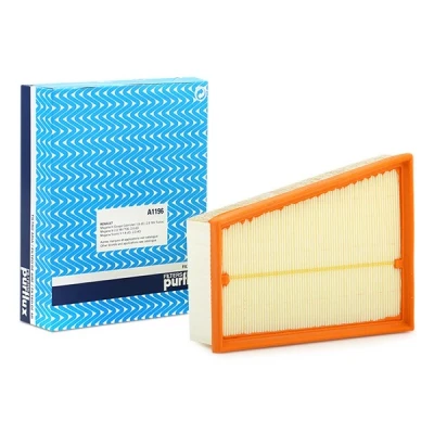 Abbildung von PURFLUX A1196 Luftfilter 58 190 244 Filtereinsatz RENAULT: MEGANE 3 Grandtour, SCENIC 2, GRAND 3, MERCEDES BENZ: Citan Panel Van