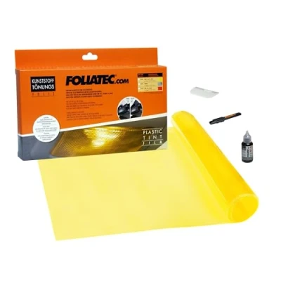 Abbildung von Foliatec Kunststoff Tönungsfolie gelb 30x100cm 1 Stück